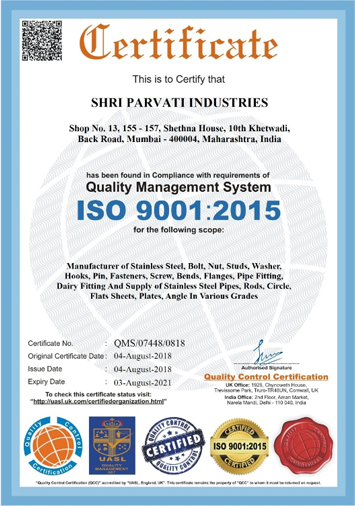 ISO CERTIFICATES